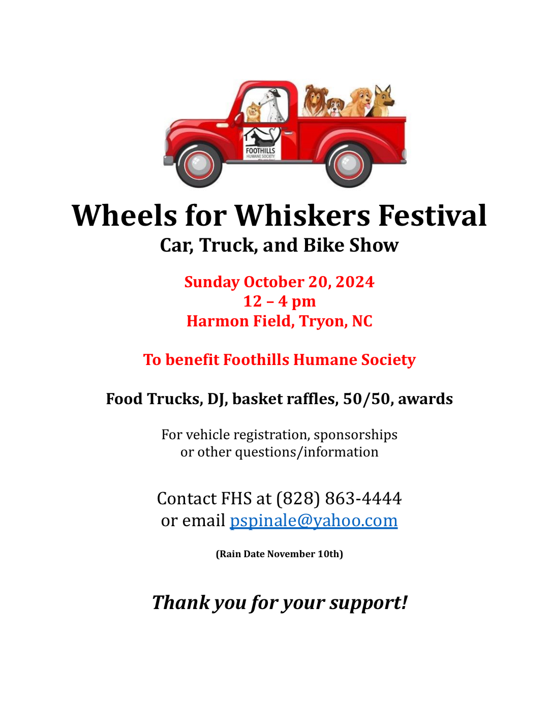 2024 Wheels for Whiskers Festival